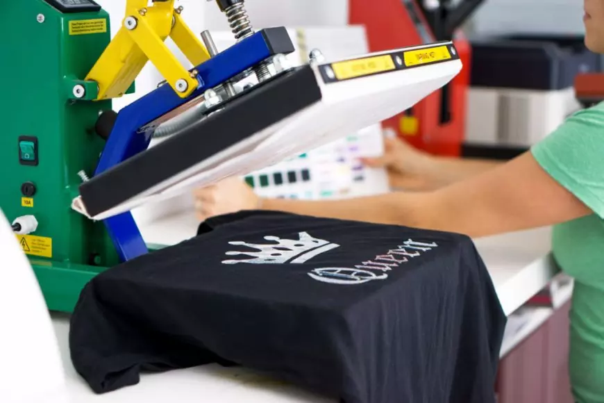 How is the process of printing graphics on clothing?